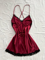 Lace Trim Night Dress by Maisonvirelle