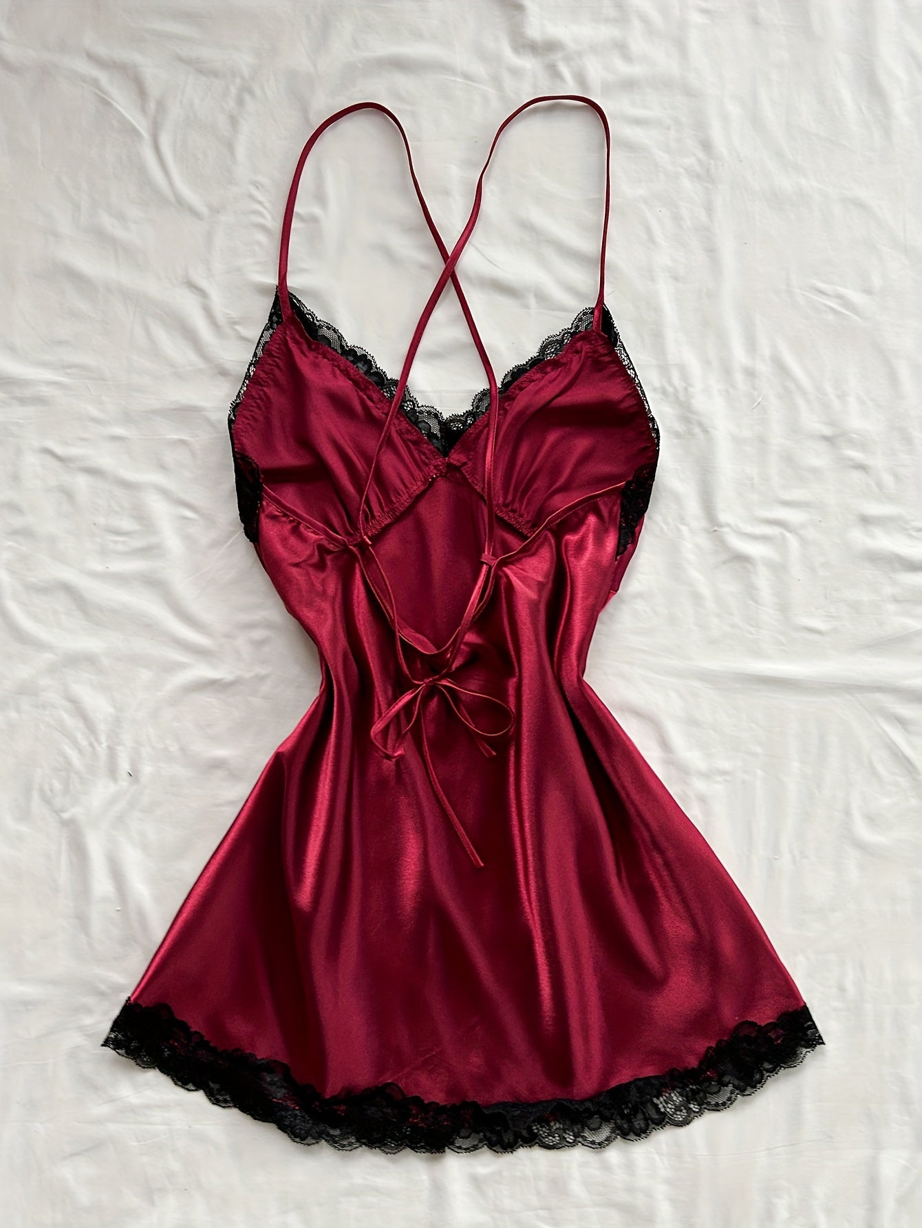 Lace Trim Night Dress by Maisonvirelle
