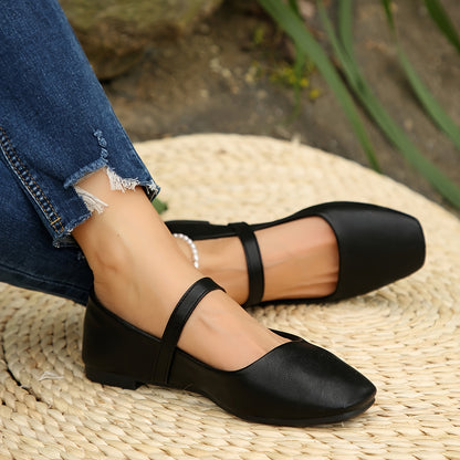 Mary Jane Shoes for Women Chunky Heel Soft Sole Flats for Office Smart Casual Outfits