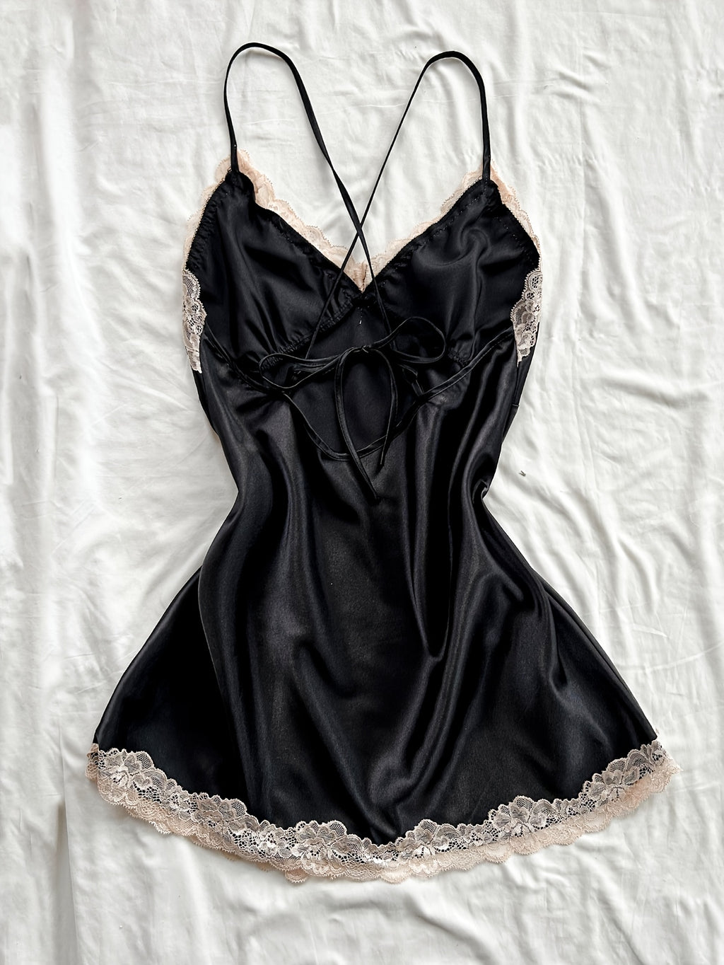 Lace Trim Night Dress by Maisonvirelle