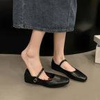 Chunky Mary Jane Flats by Maisonvirelle