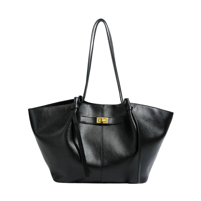 Tote Bag for Women Large Shoulder Bag with Lock Detail for Work Travel Everyday
