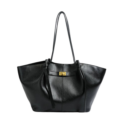 Tote Bag for Women Large Shoulder Bag with Lock Detail for Work Travel Everyday