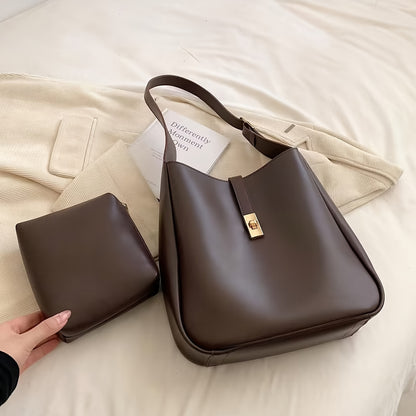 Bucket Bag for Women Large Capacity Shoulder Crossbody Bag for Work Travel Daywear
