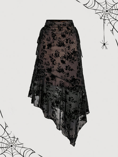 Bow Asymmetric Skirt by Maisonvirelle