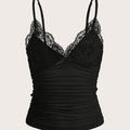 Pleated Strapless Lace Top by Maisonvirelle