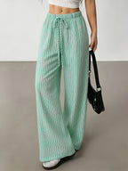 Linen Drawstring Trousers by Maisonvirelle