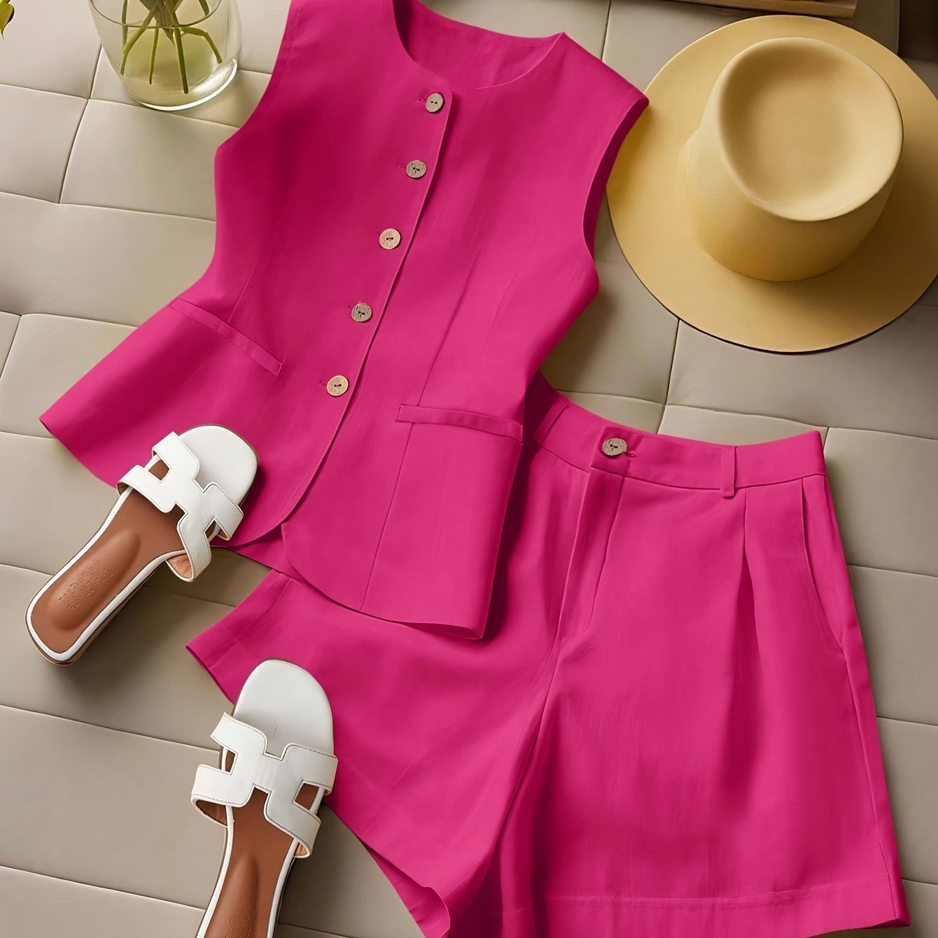 Vest & Shorts Set by Maisonvirelle