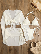 Mesh Beach Cover-Up Set by Maisonvirelle