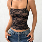 Black Camisole Top by Maisonvirelle