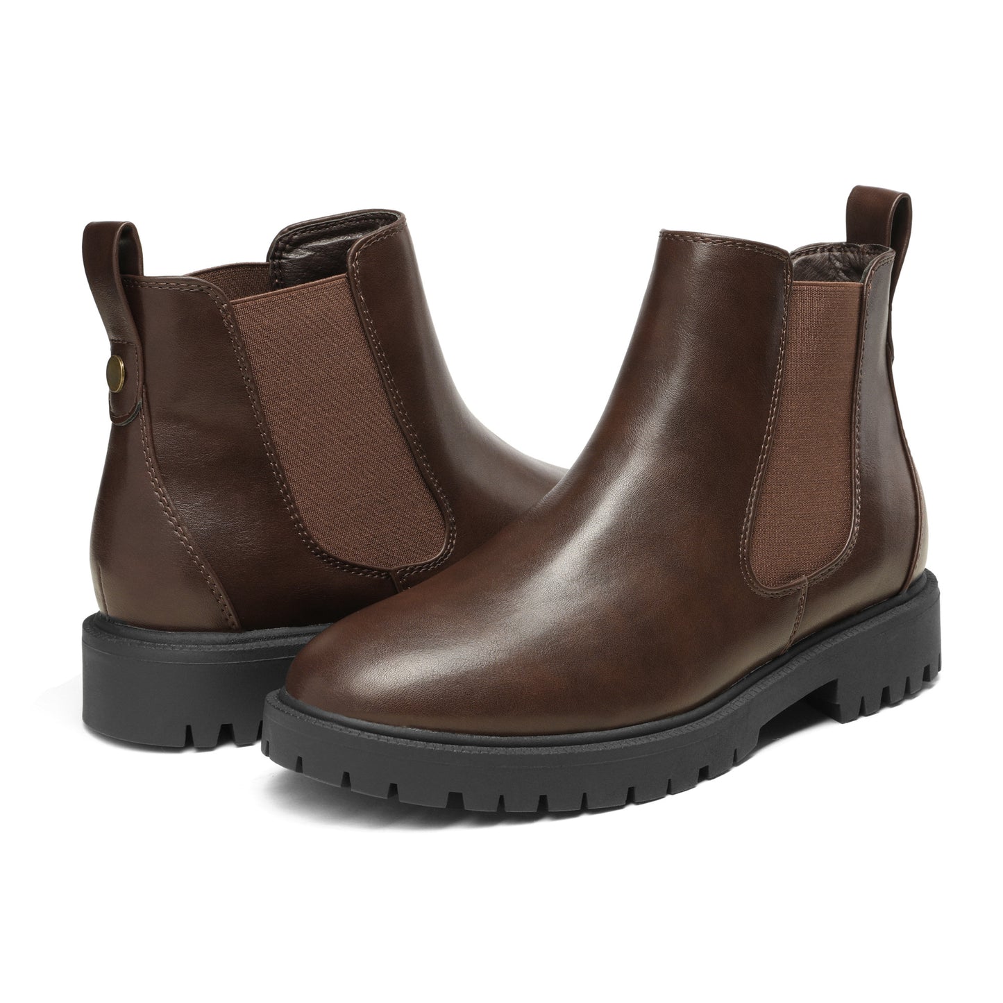 Chelsea Boots for Women Low Heel Stretch Ankle Boots for Autumn Winter Everyday