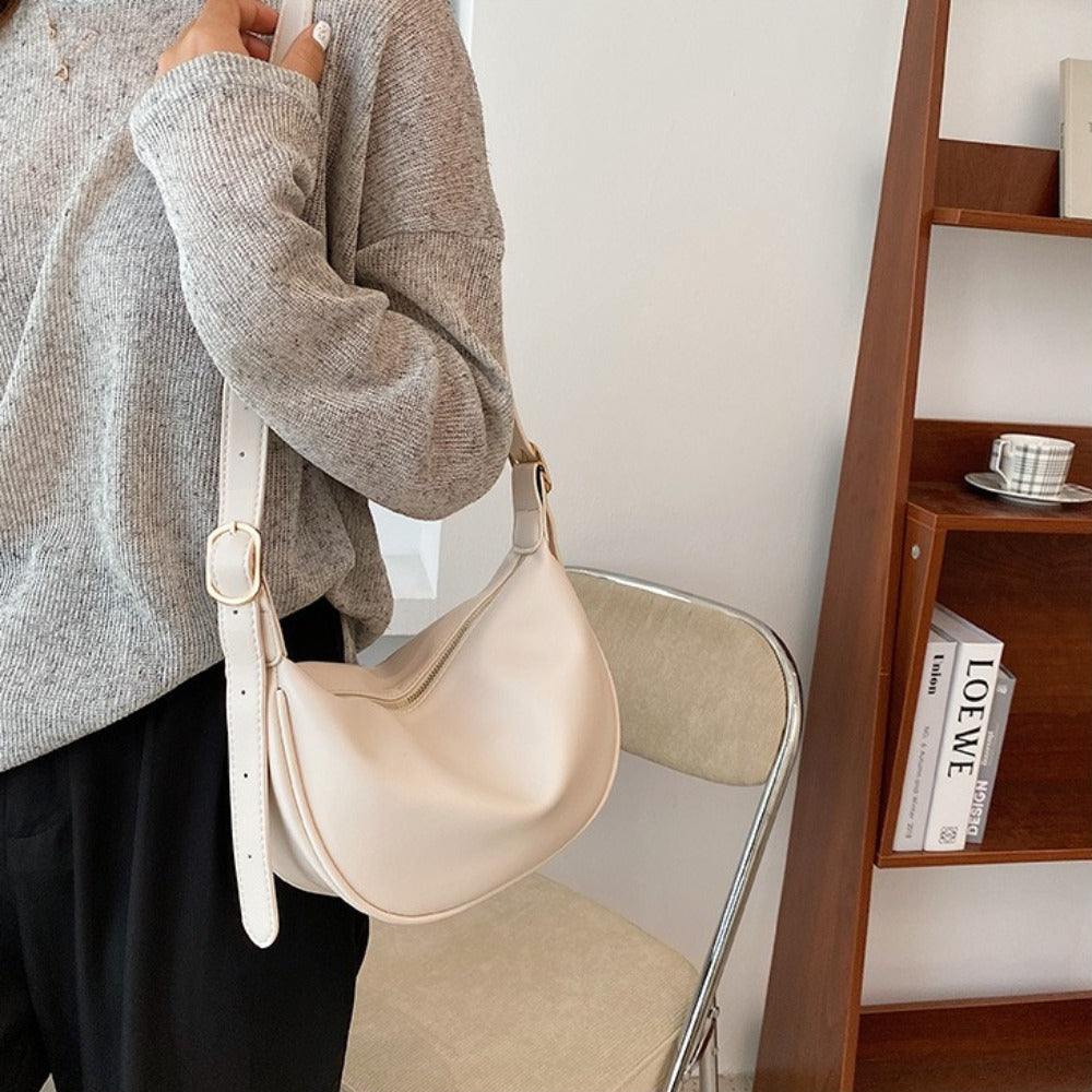 Shoulder Bag for Women Dumpling Shape Small Crossbody Handbag for Daywear Dinner Travel