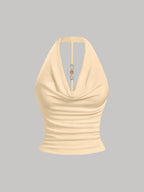 Halter Neck Vest Top by Maisonvirelle