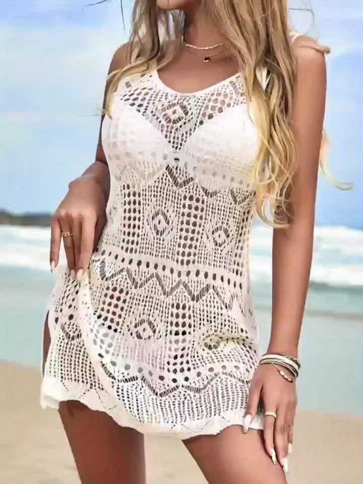 Crochet Side-Slit Cover-Up by Maisonvirelle