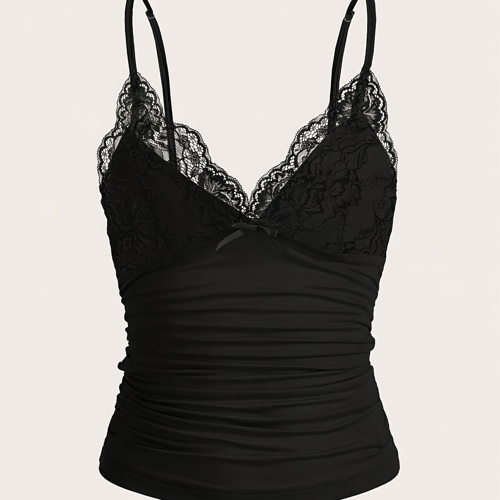Strapless Ruffle Lace Top by Maisonvirelle