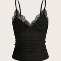 Strapless Ruffle Lace Top by Maisonvirelle