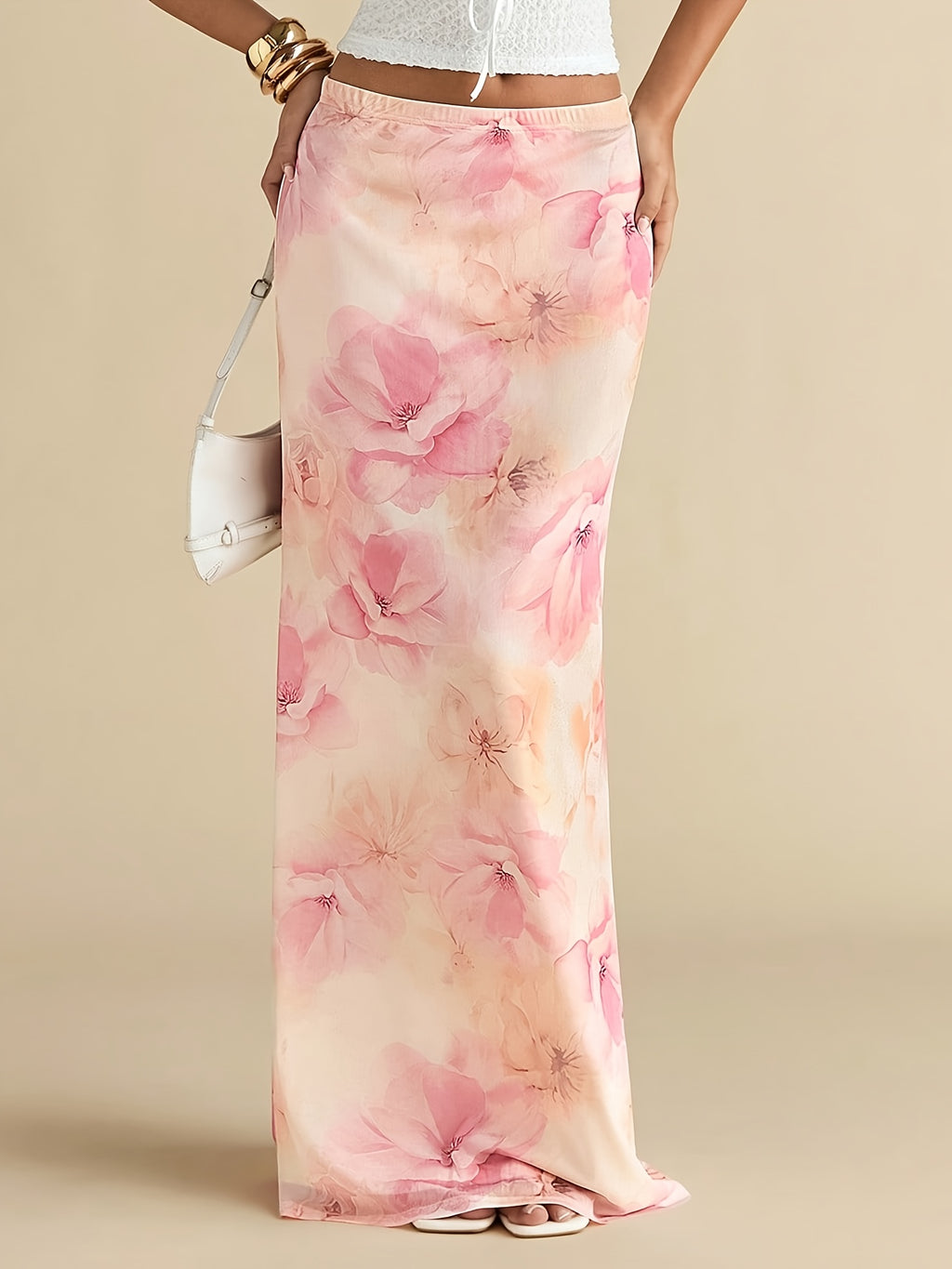 Printed Maxi Skirt by Maisonvirelle