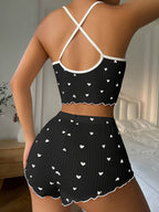 Ribbed Heart Lounge Set by Maisonvirelle