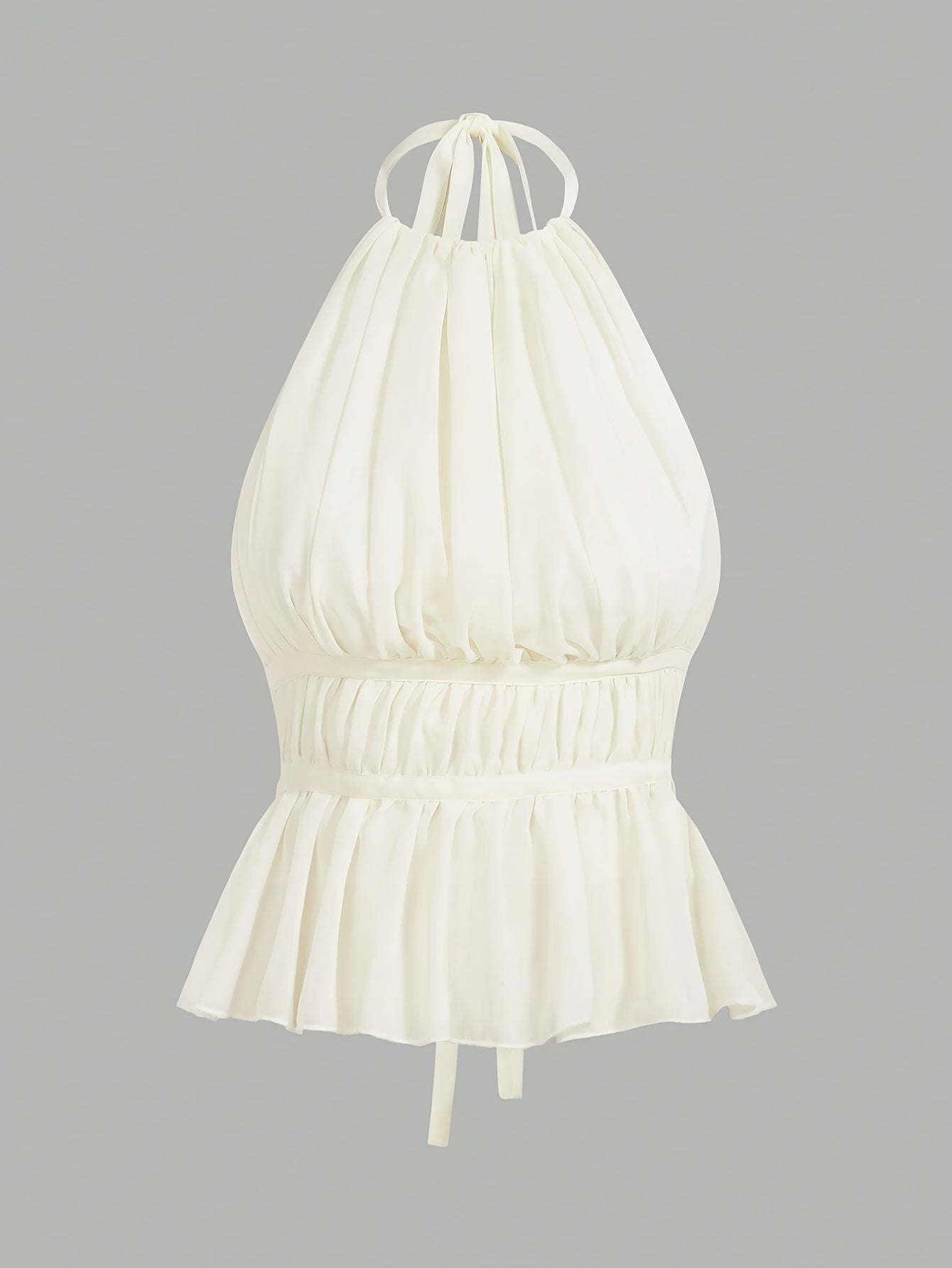 Pleated Halter Top by Maisonvirelle