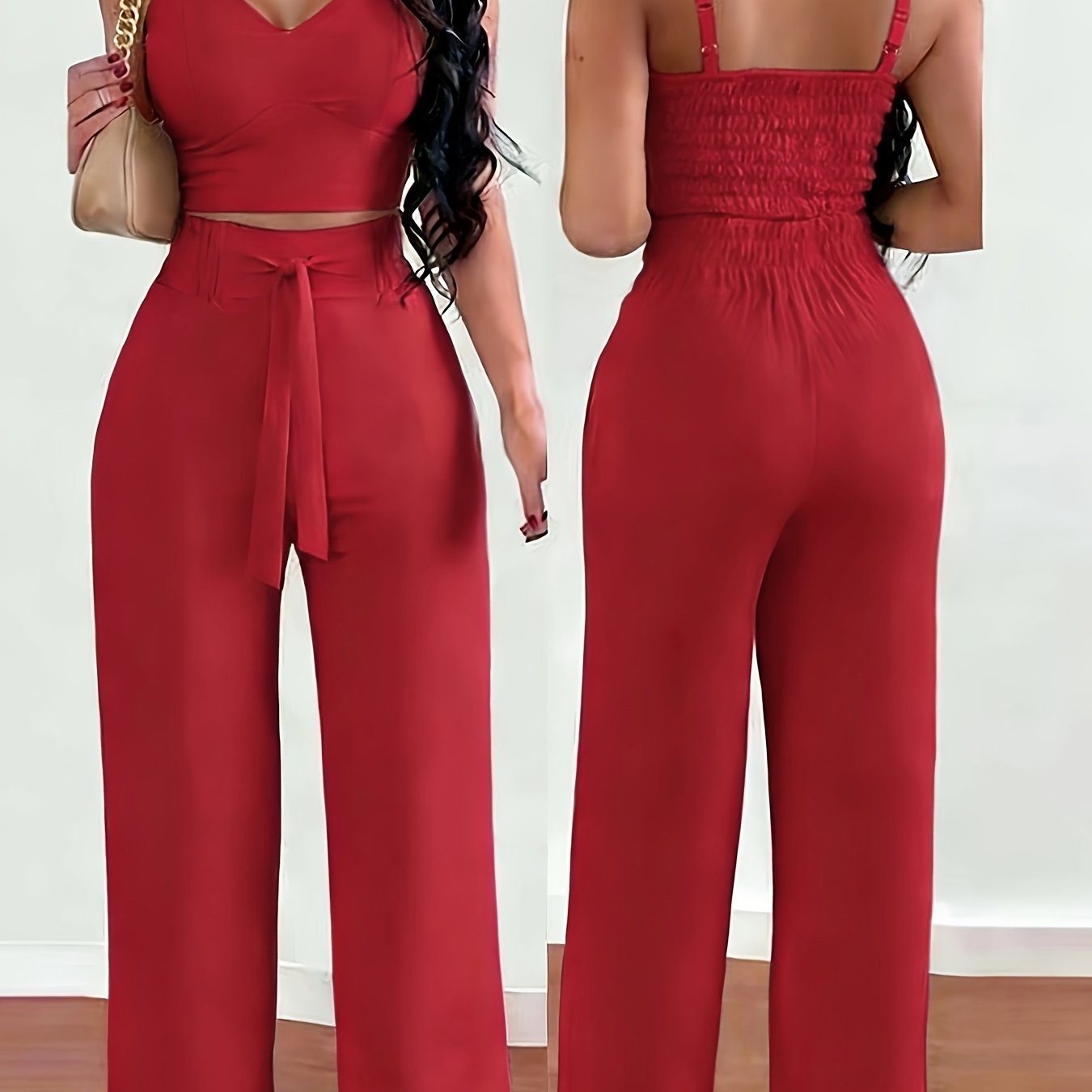 Front-Knot Cami Set by Maisonvirelle