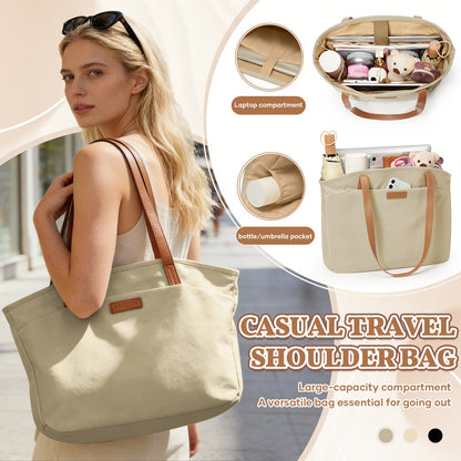Tote Bag for Women Large 14 Inch Laptop Work Bag with Compartments for Office Travel