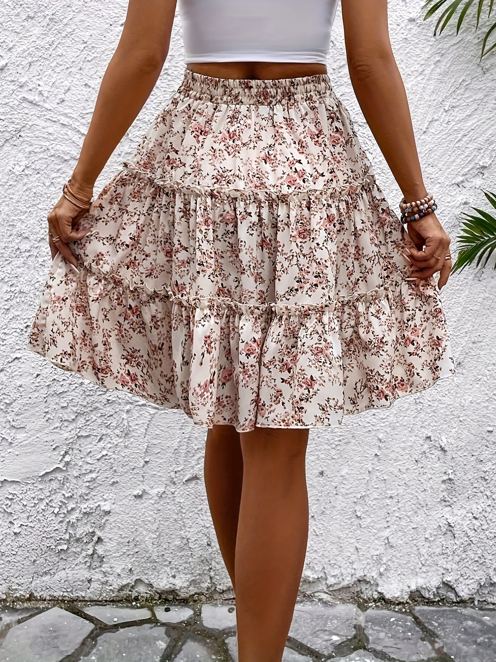 Tiered A-Line Skirt by Maisonvirelle