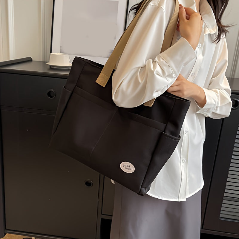 Tote Bag for Women Large Capacity Zipper Crossbody Shoulder Bag for Daily Use