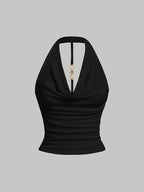 Halter Neck Vest Top by Maisonvirelle