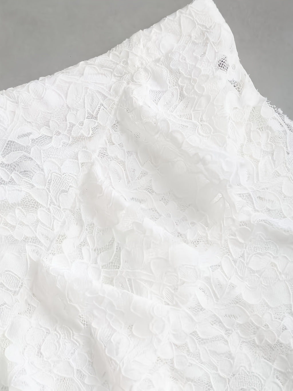 Ruffle Lace Mini Skirt by Maisonvirelle