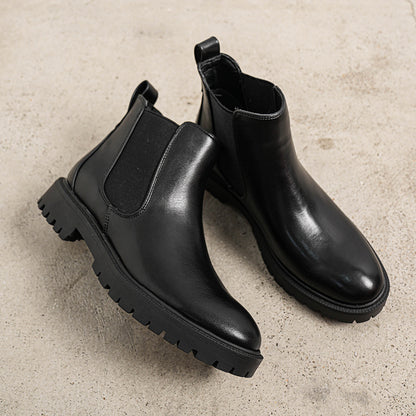 Chelsea Boots for Women Low Heel Stretch Ankle Boots for Autumn Winter Everyday