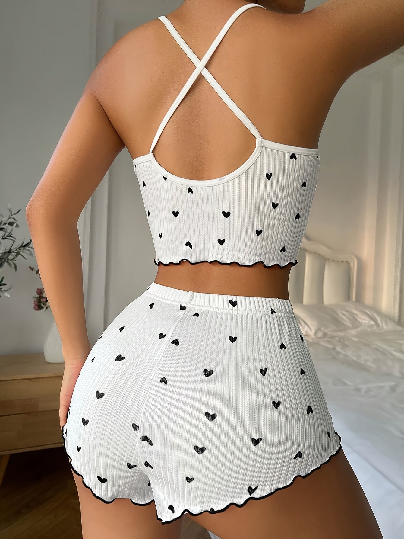 Ribbed Heart Lounge Set by Maisonvirelle