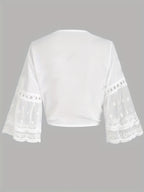 Crochet Tie-Front Shrug by Maisonvirelle
