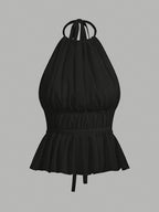 Pleated Halter Top by Maisonvirelle