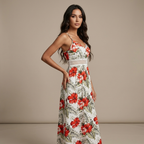 Floral Spaghetti Strap Dress
