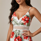 Floral Spaghetti Strap Dress