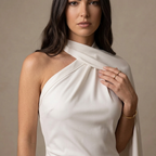 Ribbon Halter Maxi Dress