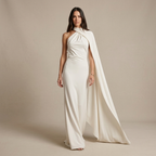 Ribbon Halter Maxi Dress