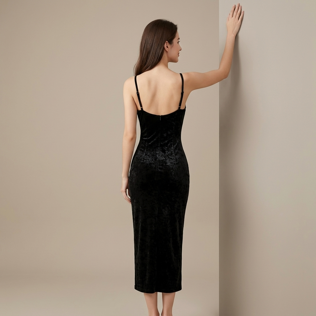Ruffle Split Party Dress
