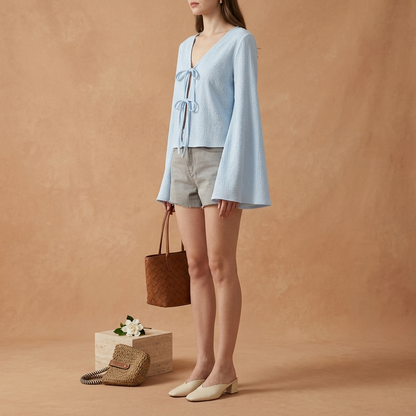 Blouse for Women Soft Long Sleeve Top for Office Work Smart Casual Outfits