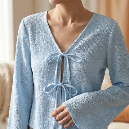 Blouse for Women Soft Long Sleeve Top for Office Work Smart Casual Outfits
