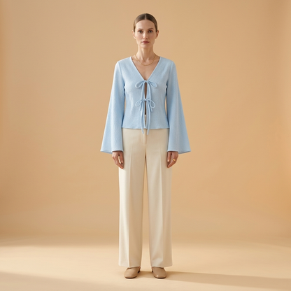 Blouse for Women Soft Long Sleeve Top for Office Work Smart Casual Outfits